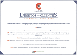 DIREITQS dos CLIENTES