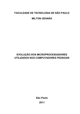 Evolu&ccedil;&atilde;o dos Microprocessadores Utilizados nos Computadores