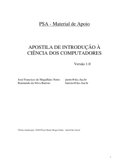 PSA - Material de Apoio APOSTILA DE