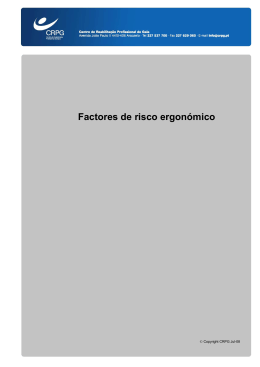 Factores de risco ergonómico