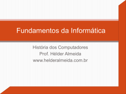 Hist&oacute;ria dos Computadores