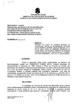 ESTADO O CEAR&Aacute; l - TCM-CE