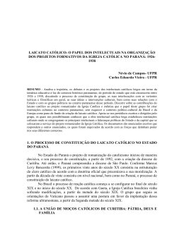 laicato cat&oacute;lico - Portal ANPED SUL