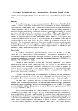 A Percep&ccedil;&atilde;o dos Intelectuais sobre a Aposentadoria: a