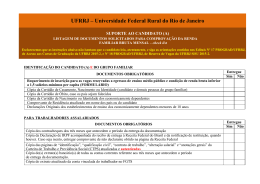 documenta&ccedil;&atilde;o &ndash; check list.