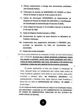 ll. Ofícios comprovando a entrega dos `documentos solicitados pela