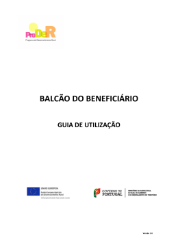 Guia de Utilização do Balcão do Beneficiário