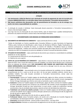 EXAME AMRIGS/ACM 2015