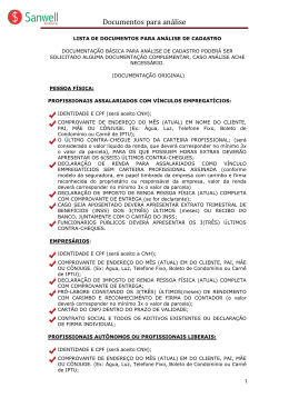 Documentos para an&aacute;lise