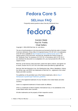 SELinux FAQ - Fedora Documentation