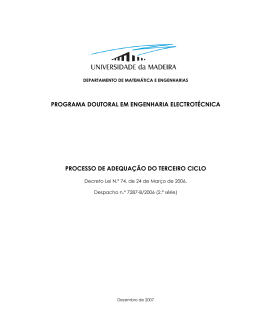 programa doutoral em engenharia electrot&eacute;cnica processo de