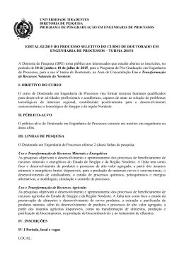 Edital Doutorado - PEP Programa de P&oacute;s