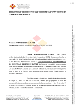 Processo principal da Aralco