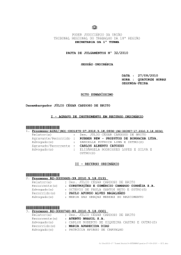 PODER JUDICI&Aacute;RIO DA UNI&Atilde;O TRIBUNAL REGIONAL DO