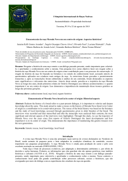 Etnozootecnia da ra&ccedil;a Morada Nova em seu centro de origem