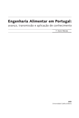 Engenharia Alimentar em Portugal: