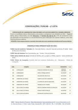 9&ordf; Convoca&ccedil;&atilde;o - FUNCAB 2013x