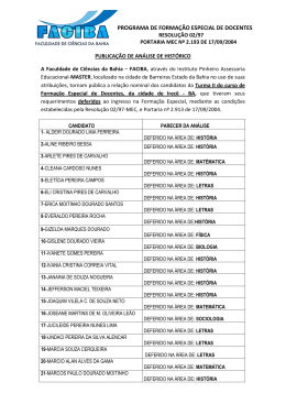 programa de forma&ccedil;&atilde;o especial de docentes - Master