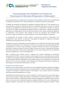 Preparação e Elaboração