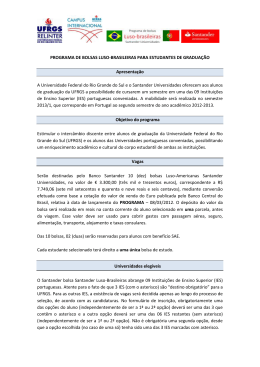 Edital Santander Luso-Brasileiras 2012-2013 retificado