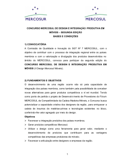 1 CONCURSO MERCOSUL DE DESIGN E