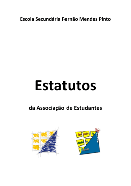 Estatutos da Associa&ccedil;&atilde;o de Estudantes