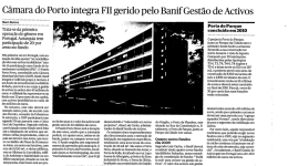 Câmara do Porto integra FII gerido pelo Banif