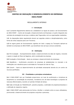 INOV.POINT - Regulamento Interno