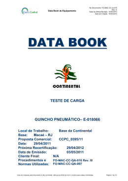 DATA BOOK - Cert.`s Control