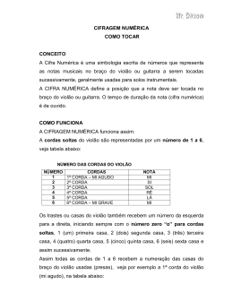 PDF CIFRAGEM NUM&Eacute;RICA COMO TOCAR