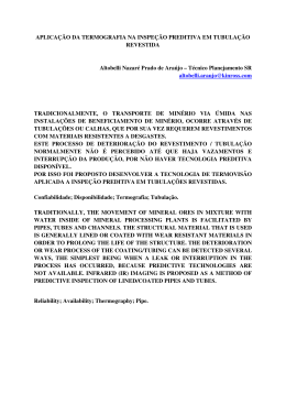 APLICA&Ccedil;&Atilde;O DA TERMOGRAFIA NA INSPE&Ccedil;&Atilde;O PREDITIVA EM