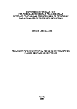 an&aacute;lise das perdas de carga em redes de distribui&ccedil;&atilde;o de