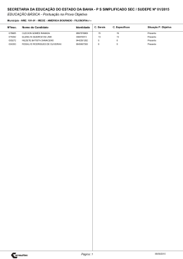 Resultado Prova Objetiva