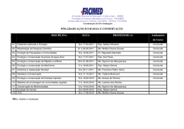 P&Oacute;S-GRADUA&Ccedil;&Atilde;O ECOLOGIA E CONSERVA&Ccedil;&Atilde;O