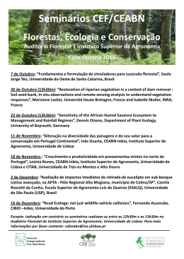 Seminários CEF/CEABN Florestas, Ecologia e Conservação