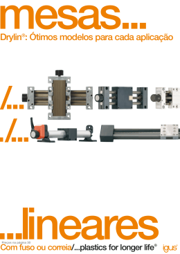 Drylin&reg;: &Oacute;timos modelos para cada aplica&ccedil;&atilde;o