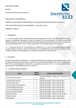 Edital - Instituto Elo