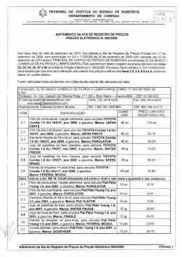 &auml;, DEPARTAMENTO DE coMPRAs - Tribunal de Justi&ccedil;a de Rond&ocirc;nia