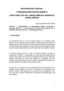 recuperação judicial: considerações iniciais