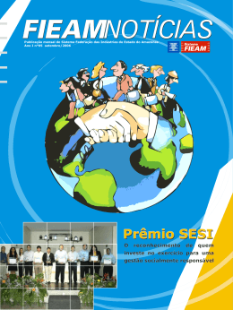 Pr&ecirc;mio SESI - Sistema FIEAM