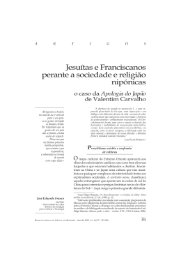 Jesu&iacute;tas e Franciscanos perante a sociedade e religi&atilde;o