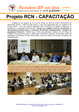 Projeto RCN - CAPACITAÇÃO