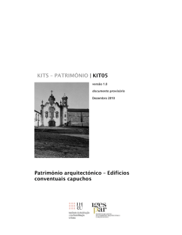 KIT05 Patrim&oacute;nio arquitect&oacute;nico &ndash; Edif&iacute;cios conventuais capuchos