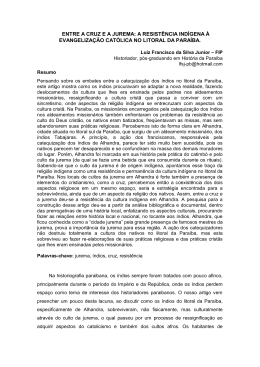 ENTRE A CRUZ E A JUREMA: A RESIST&Ecirc;NCIA - Anpuh