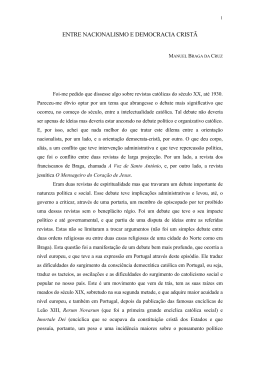 entre nacionalismo e democracia crist&atilde;