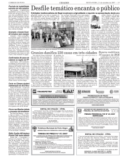 Desfile tem&aacute;tico encanta o p&uacute;blico