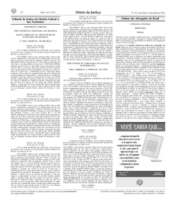 22 Ordem dos Advogados do Brasil Tribunal de Justi&ccedil;a do Distrito
