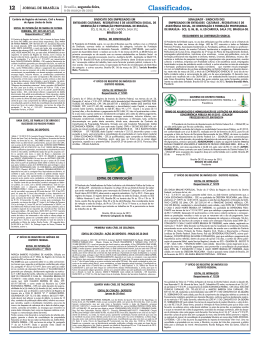 Edital de Convoca&ccedil;&atilde;o - Sindjus-DF