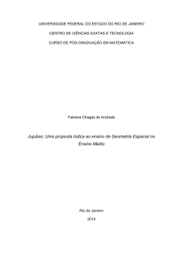 Jujubas: Uma proposta lúdica ao ensino de Geometria