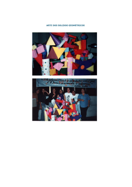 ARTE DOS SOLIDOS GEOMETRICOS